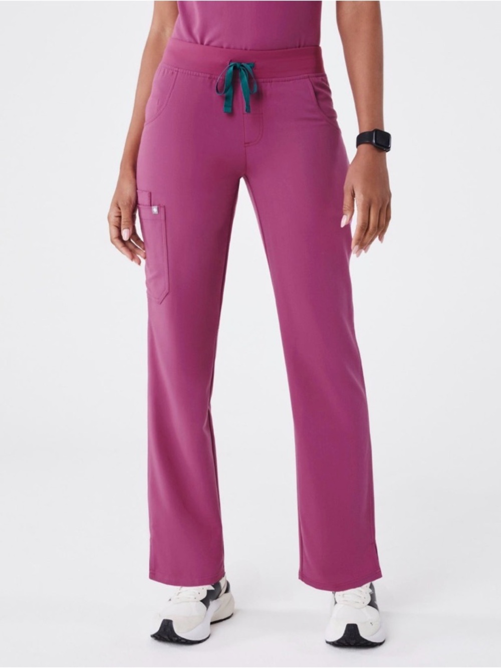 NWOT Figs Kade Cargo Scrub Pants Bright Fuscia (sold out online)